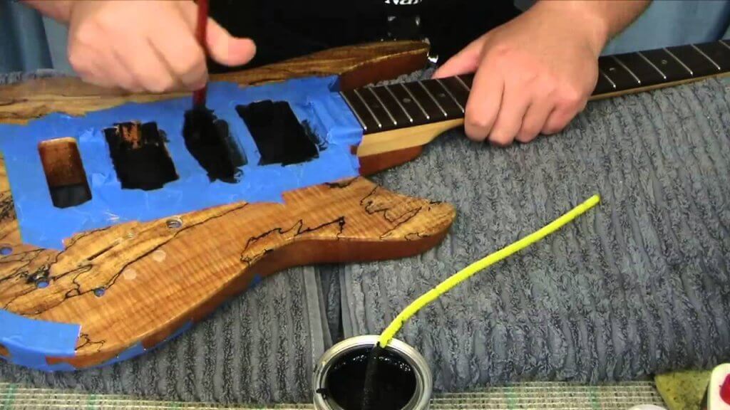 electric guitar paint