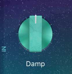 guitar reverb damp effects and amp knob