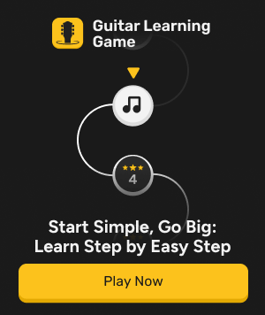 how hard guitar learn Favorite songs bite-sized learning path on Guitar Learning Game Mobile
