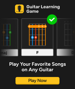 how hard guitar learn F barre chord instant feedback on Guitar Learning Game Mobile